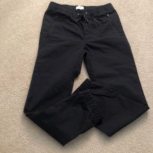 Boys Old Navy black jogger pant